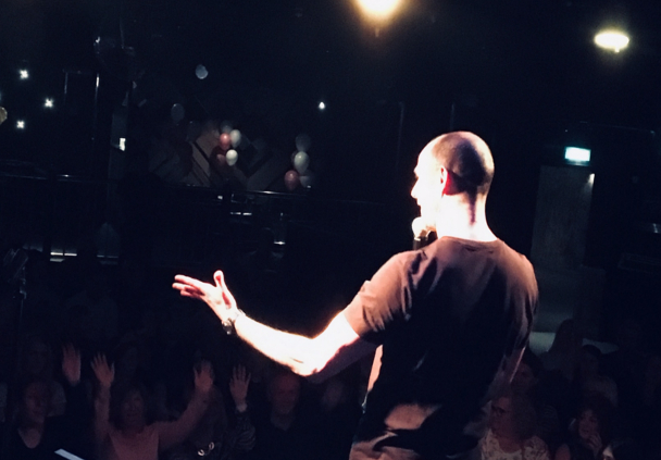 Comedy club compere and MC hosting the show at Jaggers Bournemouth